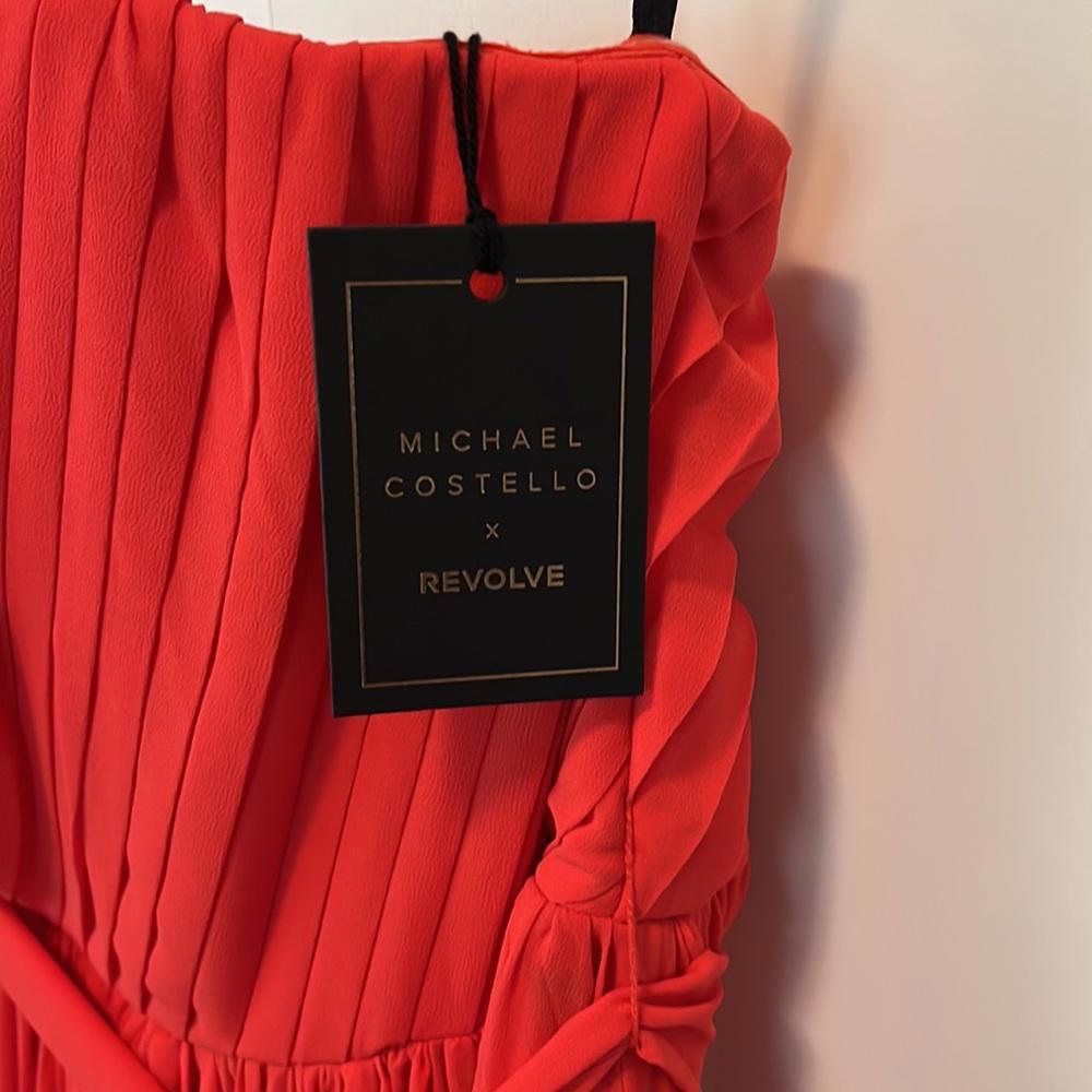 Michael Costello x REVOLVE Carrie Gown in Coral - Picture 7 of 9